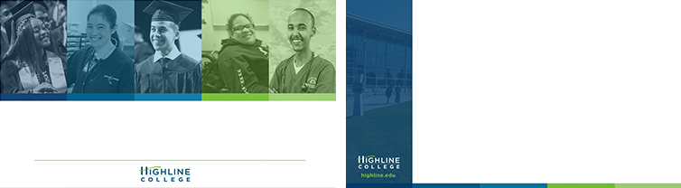 Preview of Highline College branded PowerPoint Template