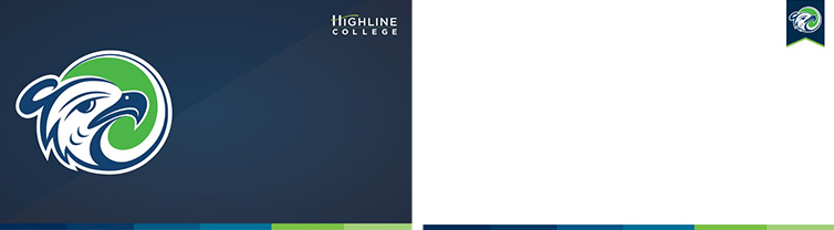 Preview of Highline College branded PowerPoint Template